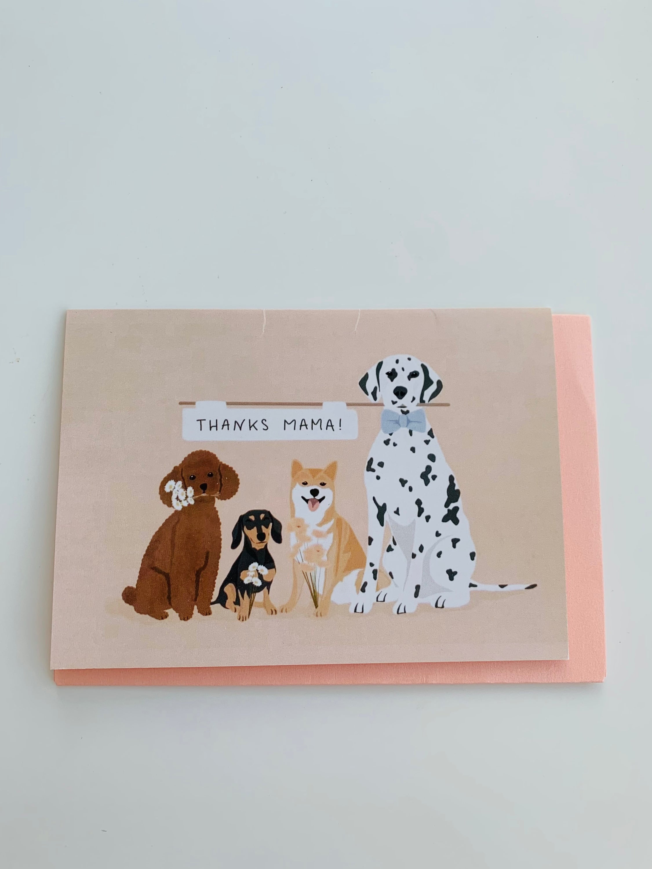 PETS CARD - #119 featuring a hand-painted design on smooth white cardstock with a craft envelope.