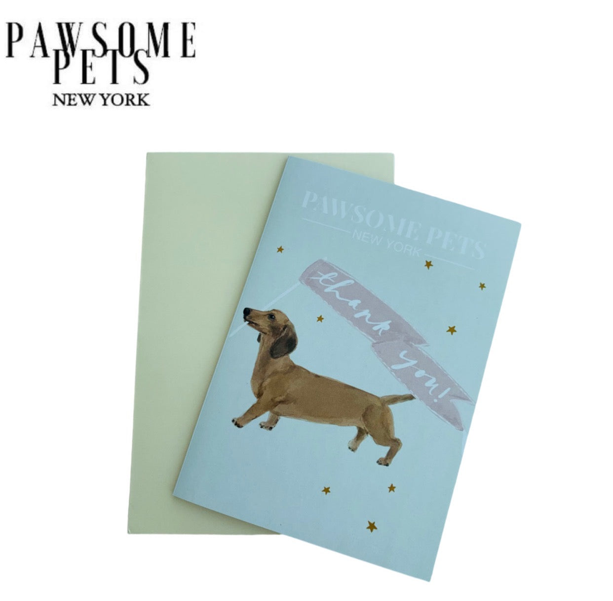 PETS CARD - #25 featuring a hand-painted design, folded card on smooth white cardstock with a craft envelope.