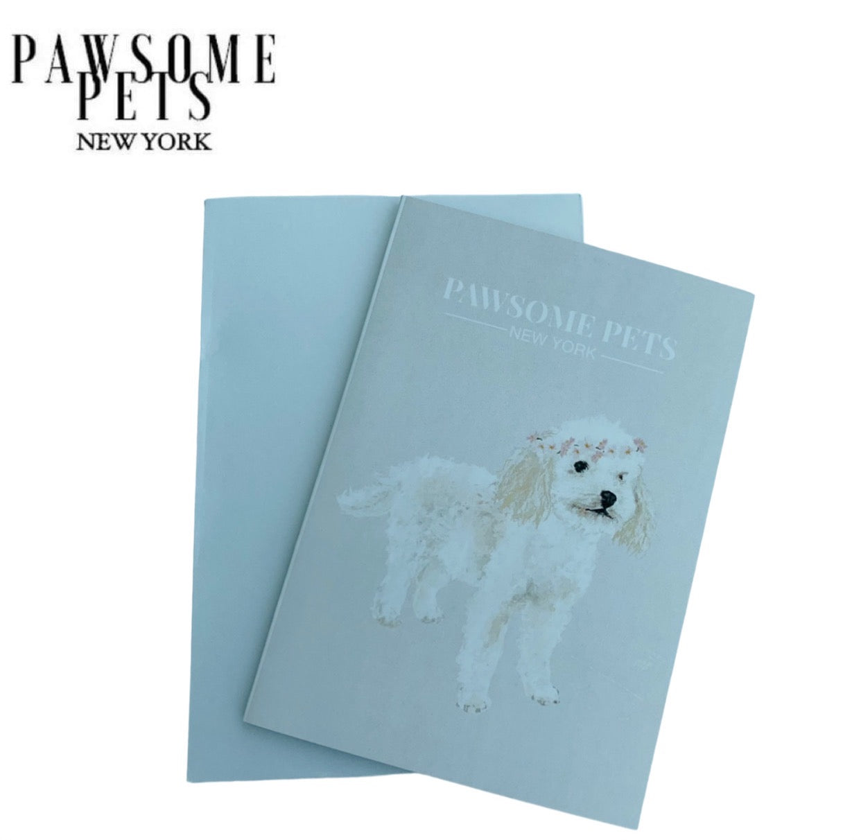 PETS CARD - #30 featuring a hand-painted design on smooth white cardstock with a plain craft envelope.