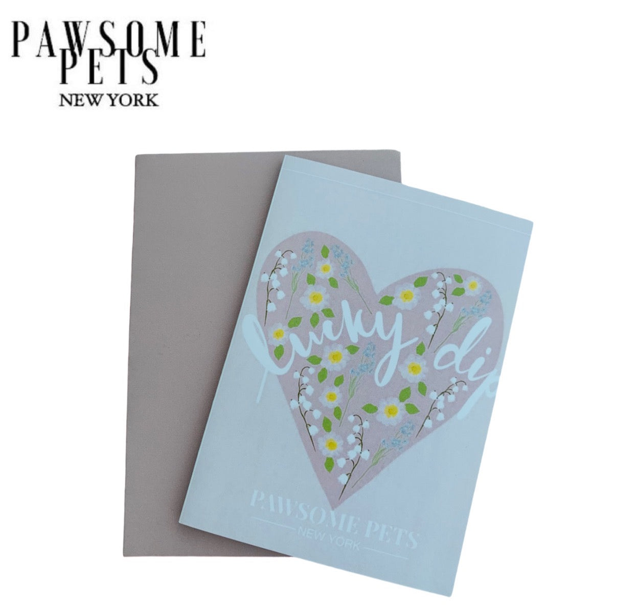 PETS CARD - #37 featuring a hand-painted design, folded on smooth white cardstock with a craft envelope.