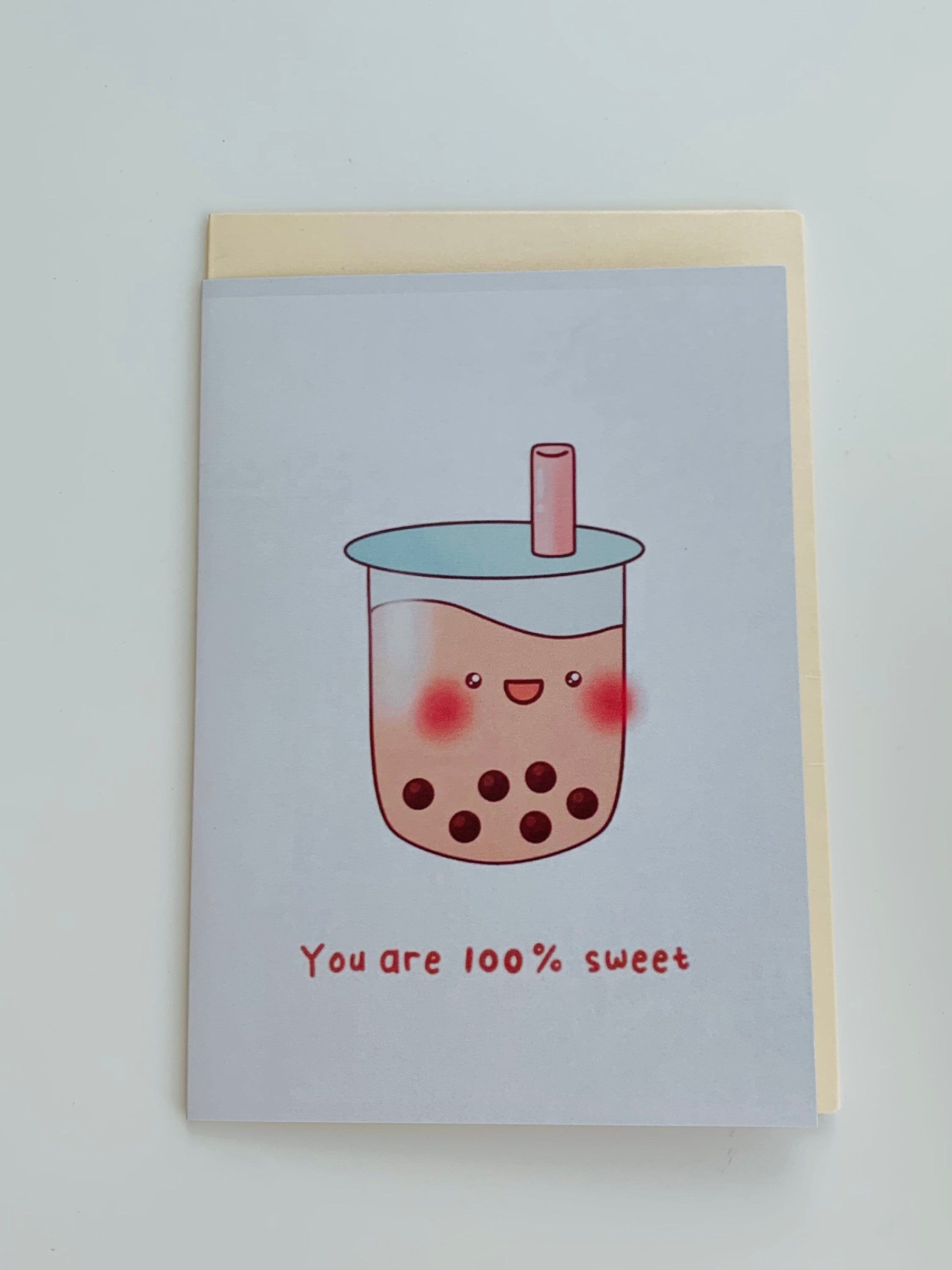 PETS CARD - #67 featuring a hand-painted design on smooth white cardstock with a plain craft envelope.