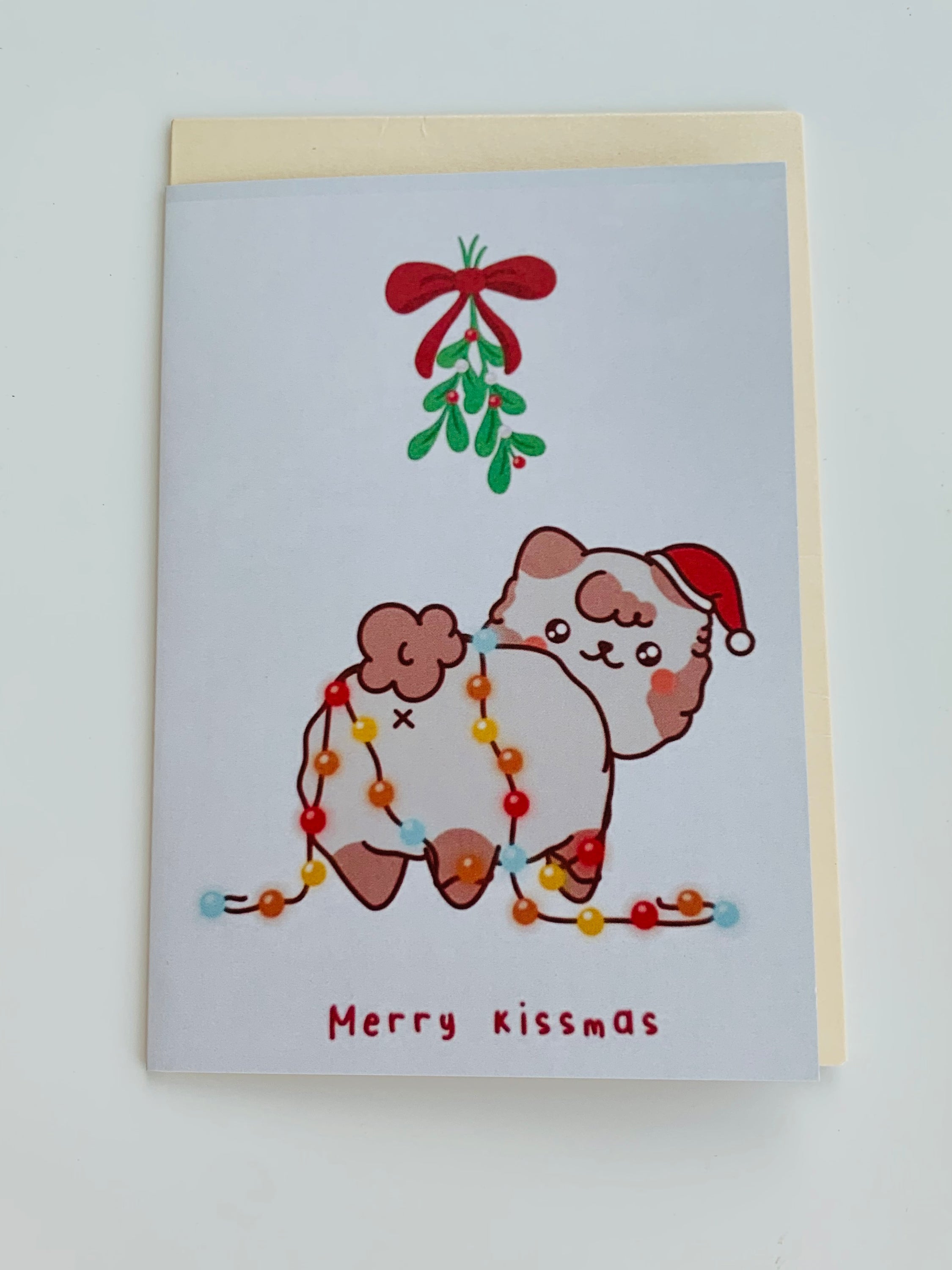 PETS CARD - #69 featuring a hand-painted design on smooth white cardstock with a craft envelope.