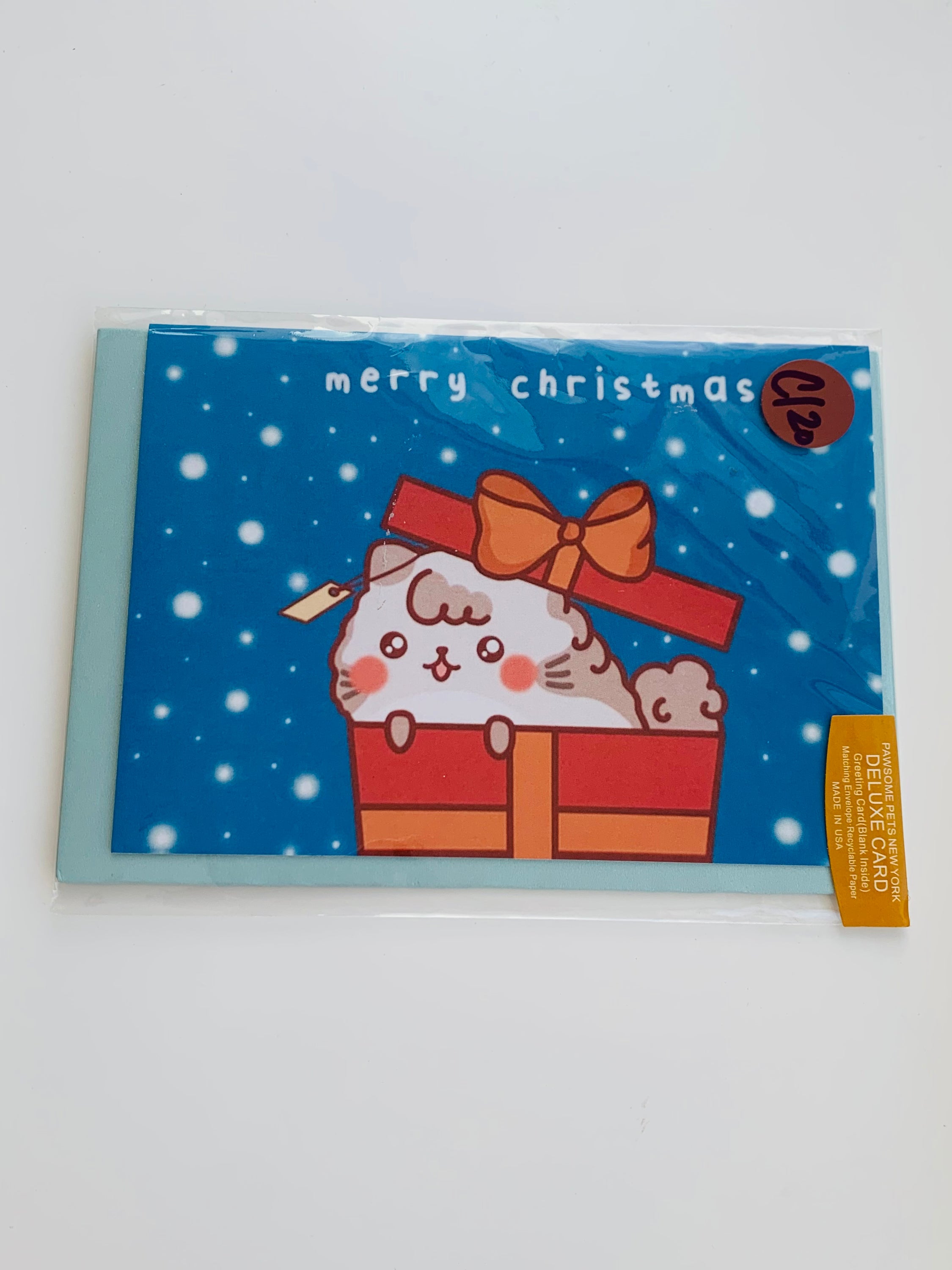 PETS CARD - #78 featuring a hand-painted design on smooth white cardstock with a craft envelope.