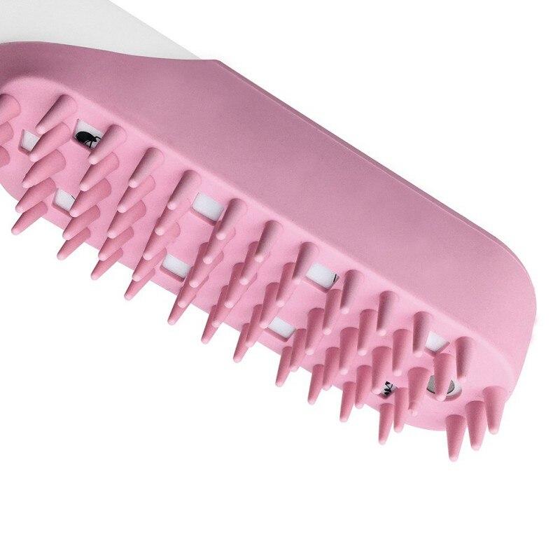 Pets Comb Massage Brush designed for pet grooming, featuring ergonomic design and gentle bristles for effective hair removal and massage.