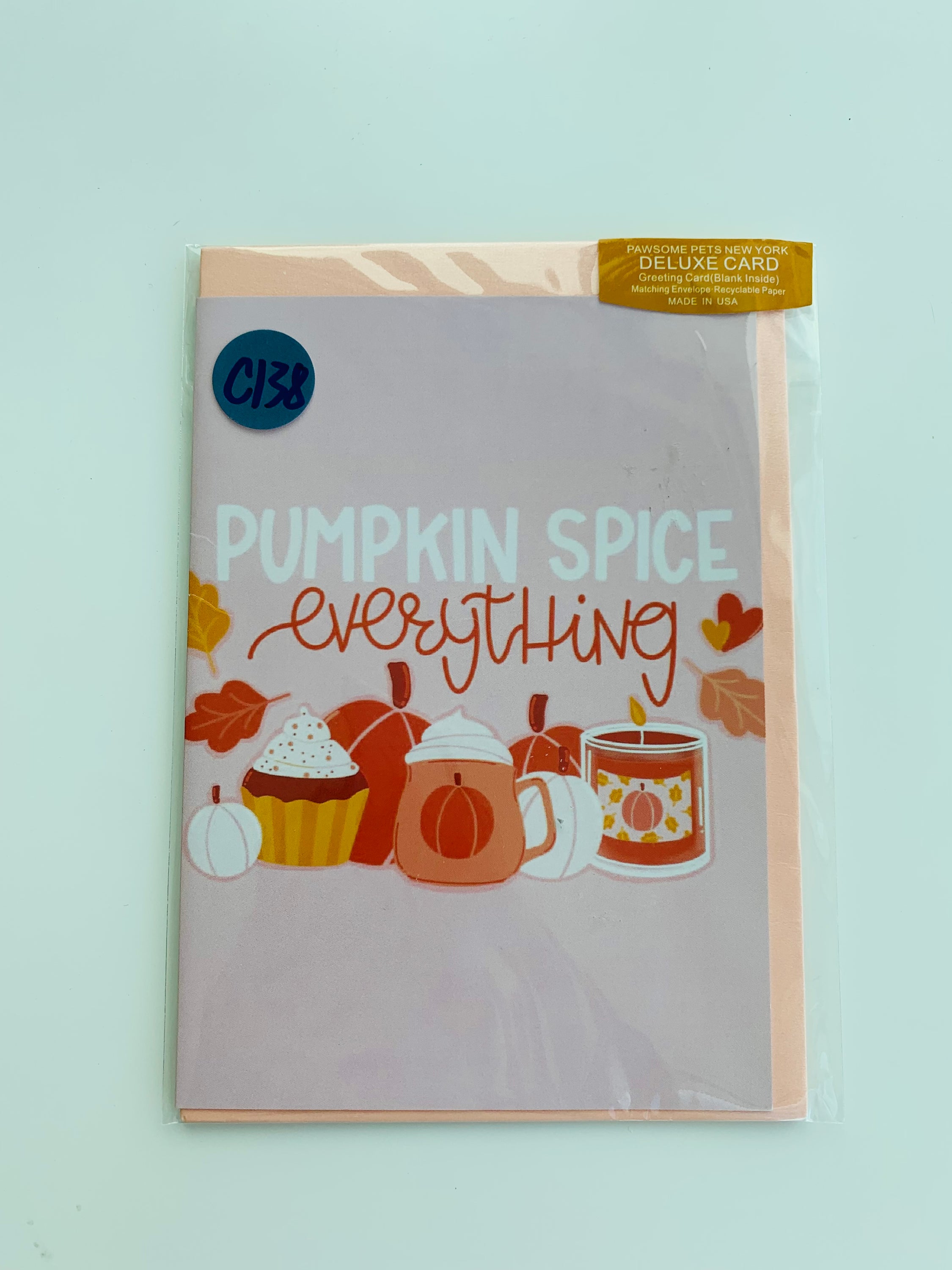 PETS GREETING CARD - #226 featuring a hand-painted design of adorable pets on smooth white cardstock with a plain craft envelope.