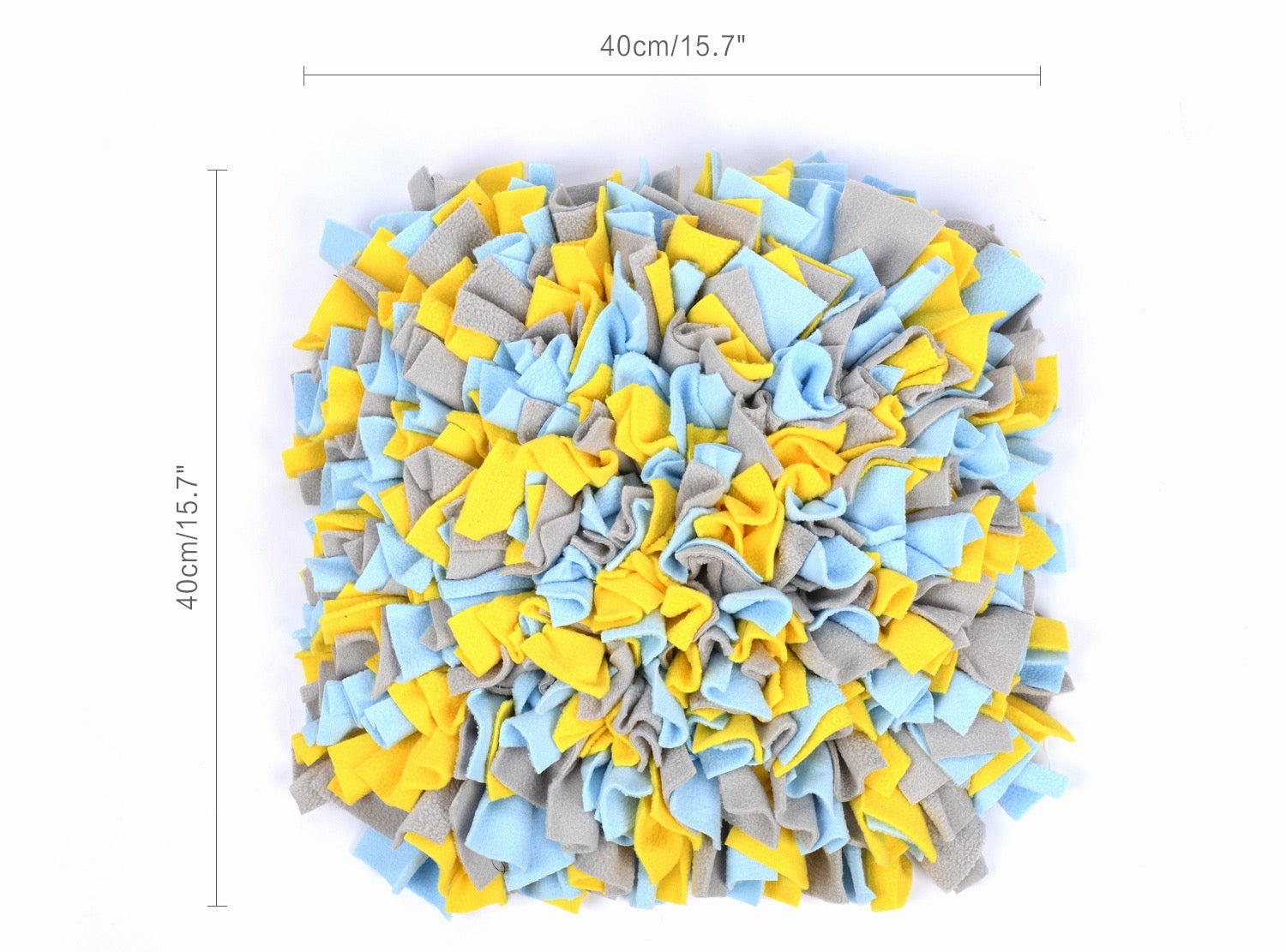 Colorful summer-themed snuffle mat designed for pets, featuring a non-slip base and various textures for hiding treats.