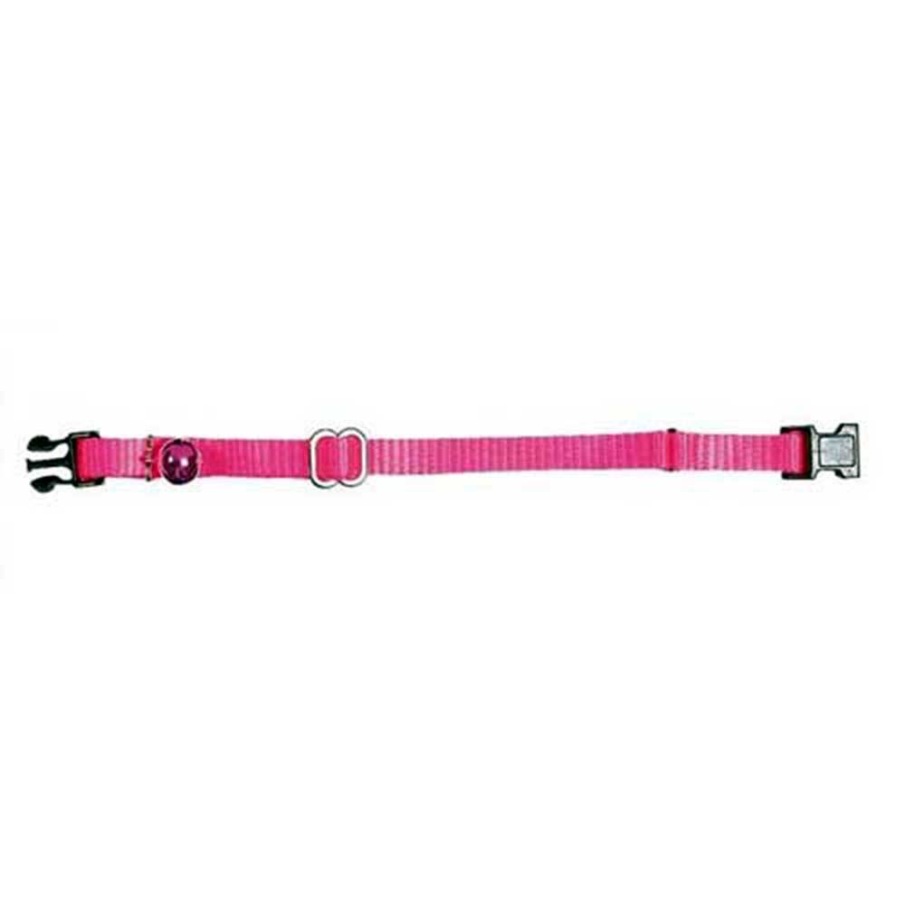 Prestige Pet Adjustable Cat Collar in various colors with a breakaway buckle and coordinating bell.
