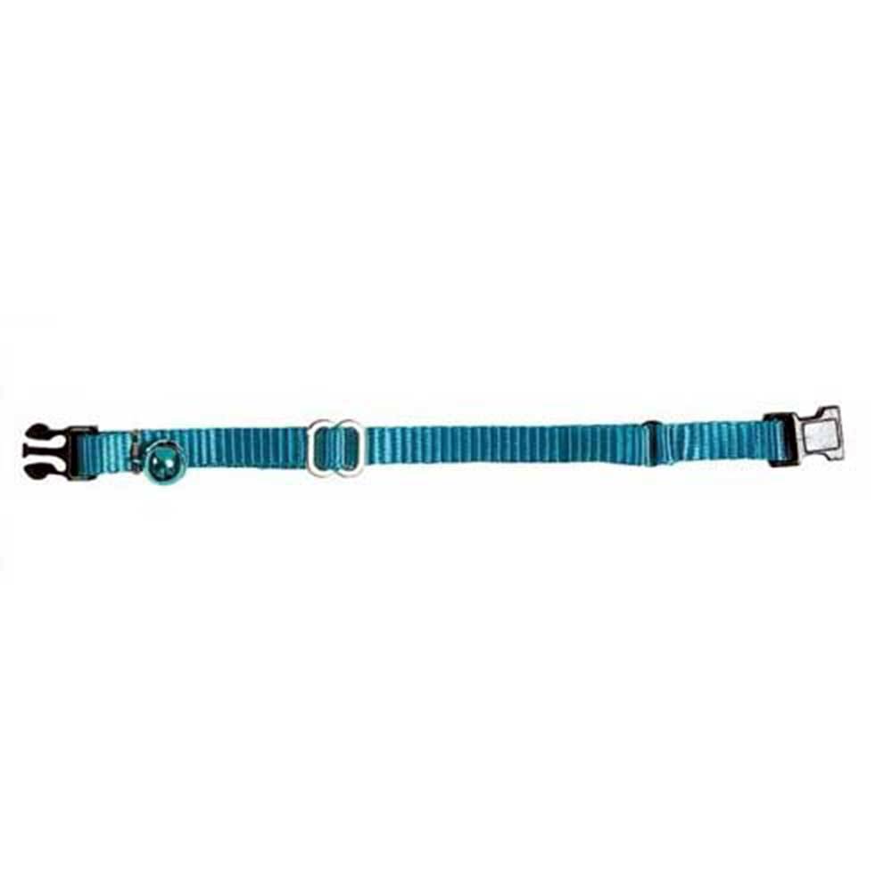 Prestige Pet Adjustable Cat Collar in various colors with a breakaway buckle and coordinating bell.