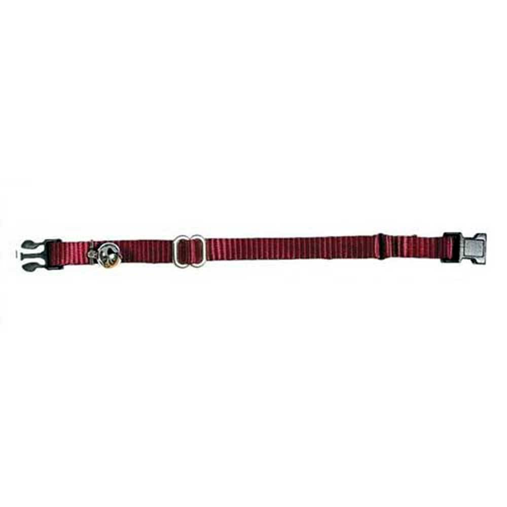 Prestige Pet Adjustable Cat Collar in various colors with a breakaway buckle and coordinating bell.