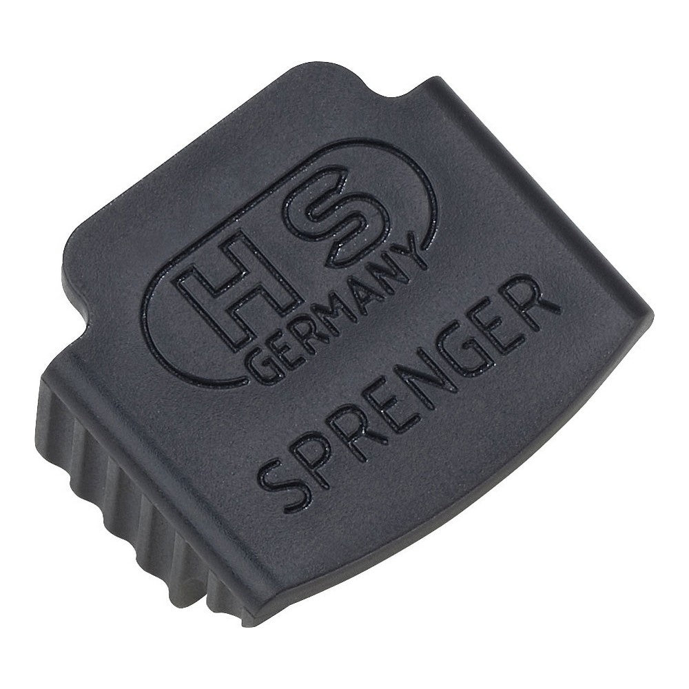 Protector Hs Sprenger ClicLock Black fastening system for dogs, showcasing its sleek design and durable plastic material.