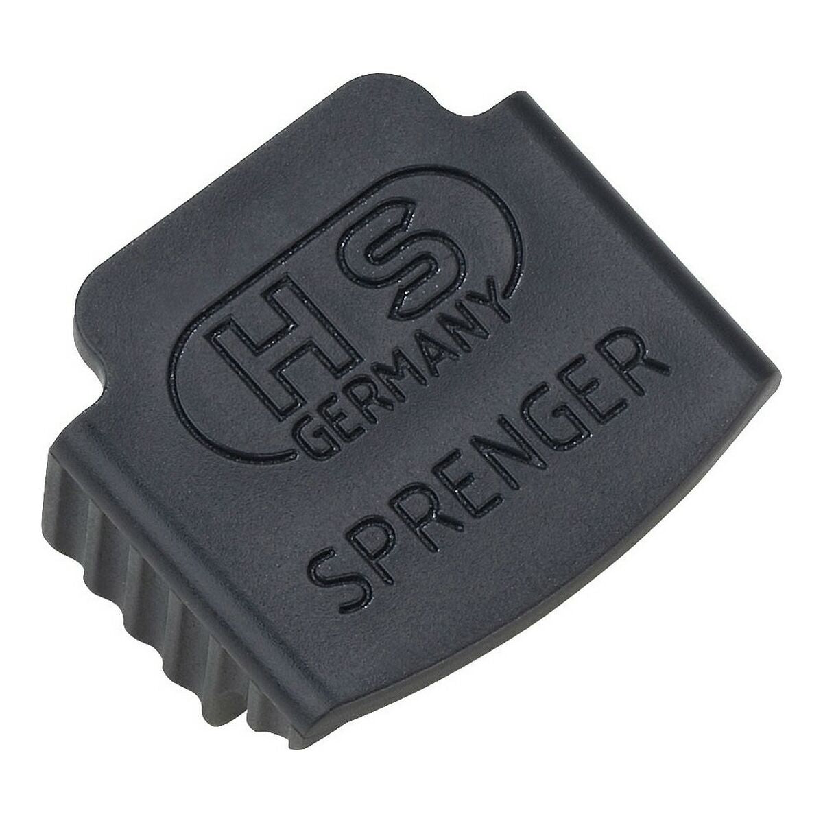 Protector Hs Sprenger ClicLock Black fastening system for dogs, showcasing its sleek design and durable plastic material.