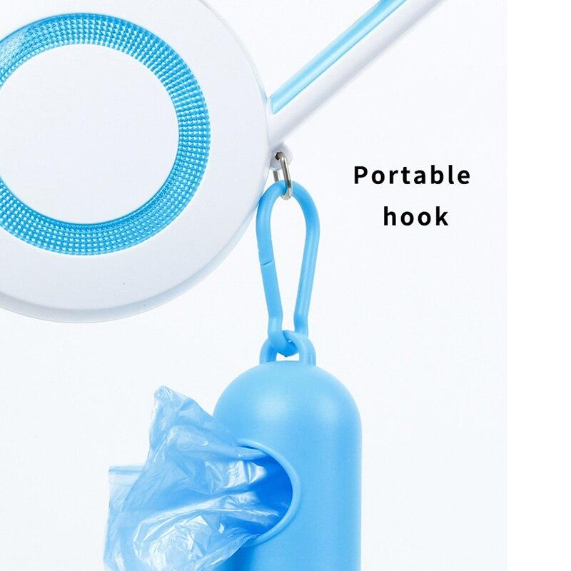 A durable nylon reflective dog leash with an automatic retractable mechanism, suitable for small and large pets, shown in a vibrant color.