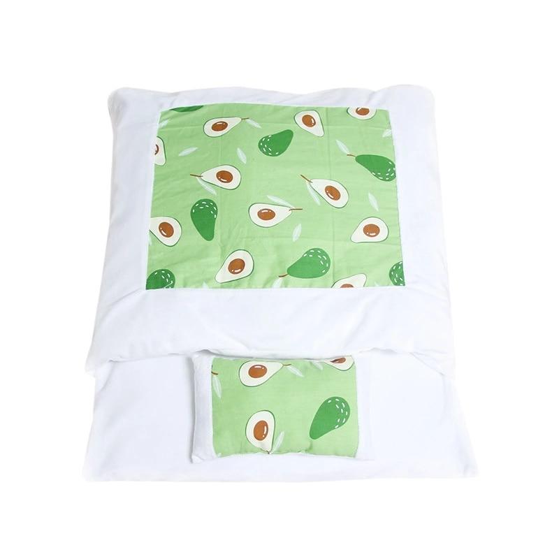 A cozy removable dog cat bed sleeping bag in soft pp cotton, perfect for winter warmth, available in multiple sizes.