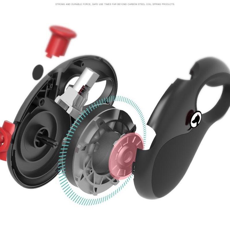 Retractable Pet Dog Leash in black, blue, and pink colors, featuring a reflective design and ergonomic handle for comfort.