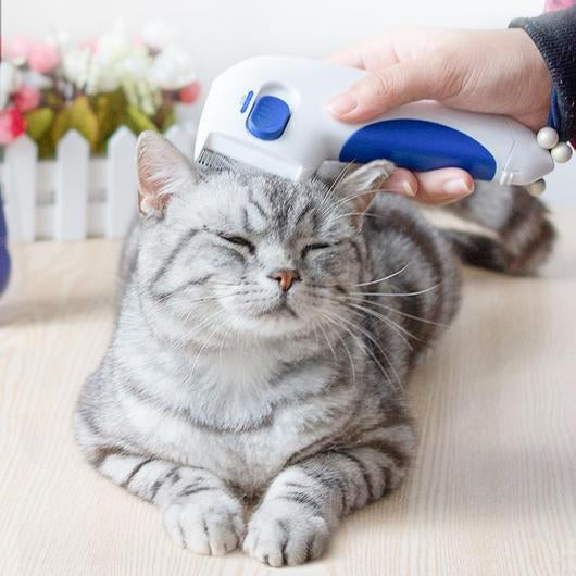 Electric Flea Comb for Cats, a sleek grooming tool designed to eliminate fleas safely and effectively without chemicals.