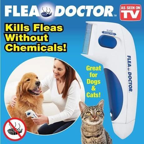 Electric Flea Comb for Cats, a sleek grooming tool designed to eliminate fleas safely and effectively without chemicals.