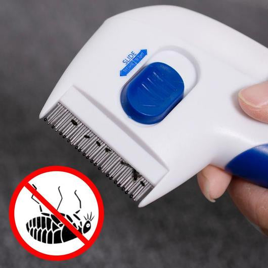 Electric Flea Comb for Cats, a sleek grooming tool designed to eliminate fleas safely and effectively without chemicals.