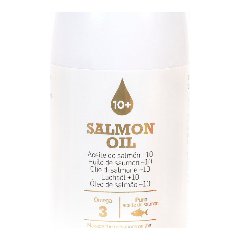 A 500 ml bottle of Salmon Oil Gloria, designed for dogs and cats, showcasing its premium quality and health benefits.