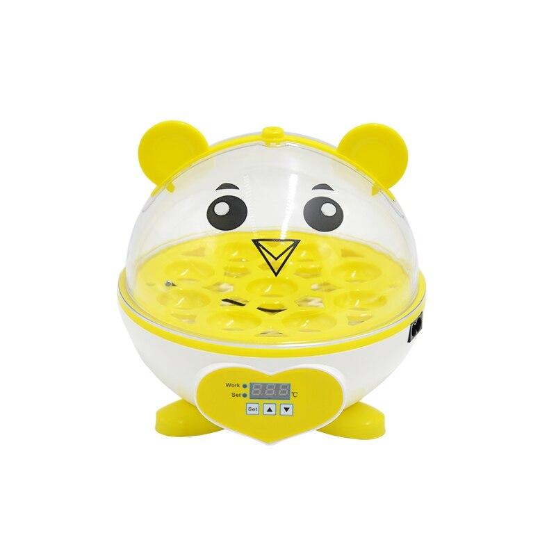 Semi-automatic chicken eggs incubator made of durable plastic, designed for temperature-controlled hatching of chicken eggs.