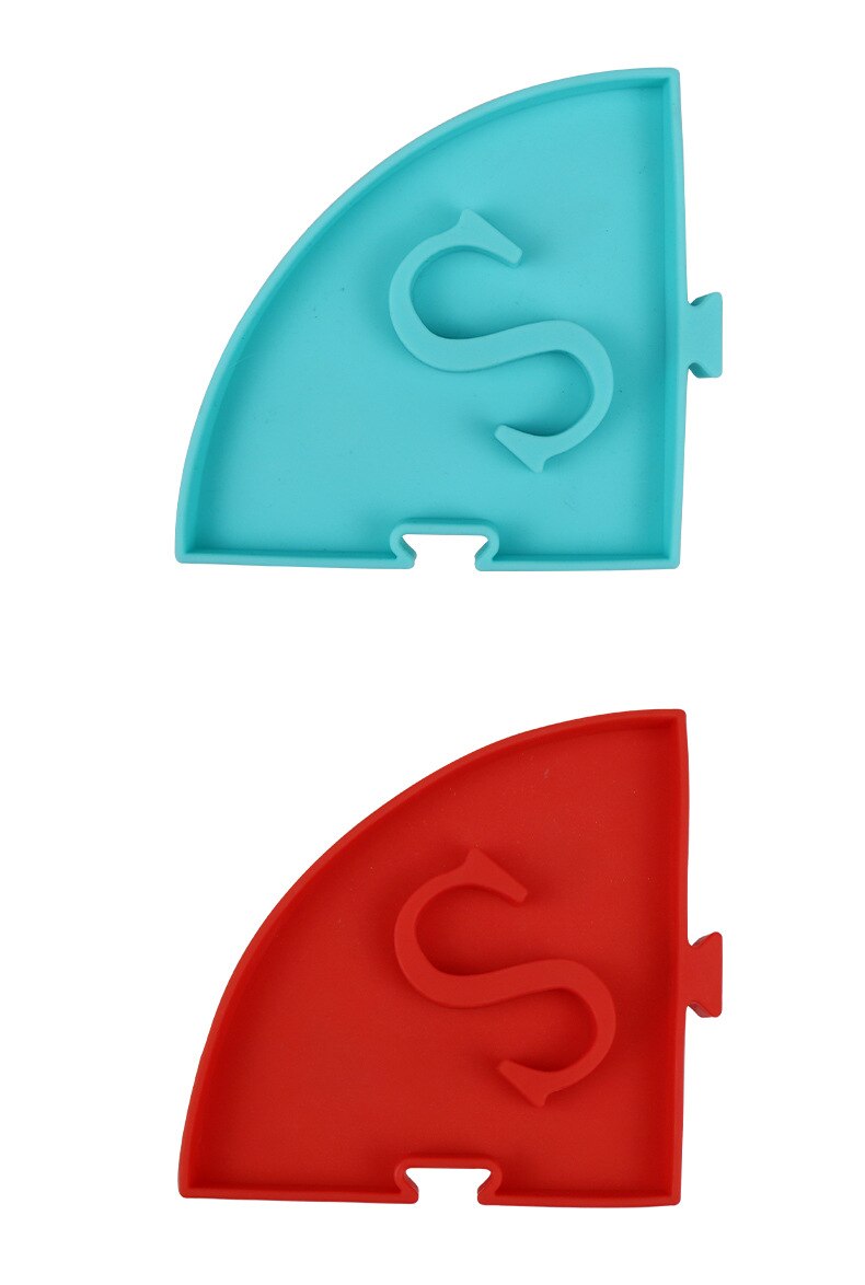 Silicone pet bowl designed for slow eating, featuring raised sections to prevent choking, suitable for dogs and cats.