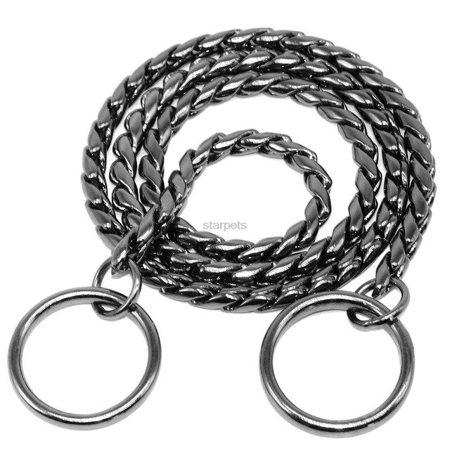 Metal chain with two rings.