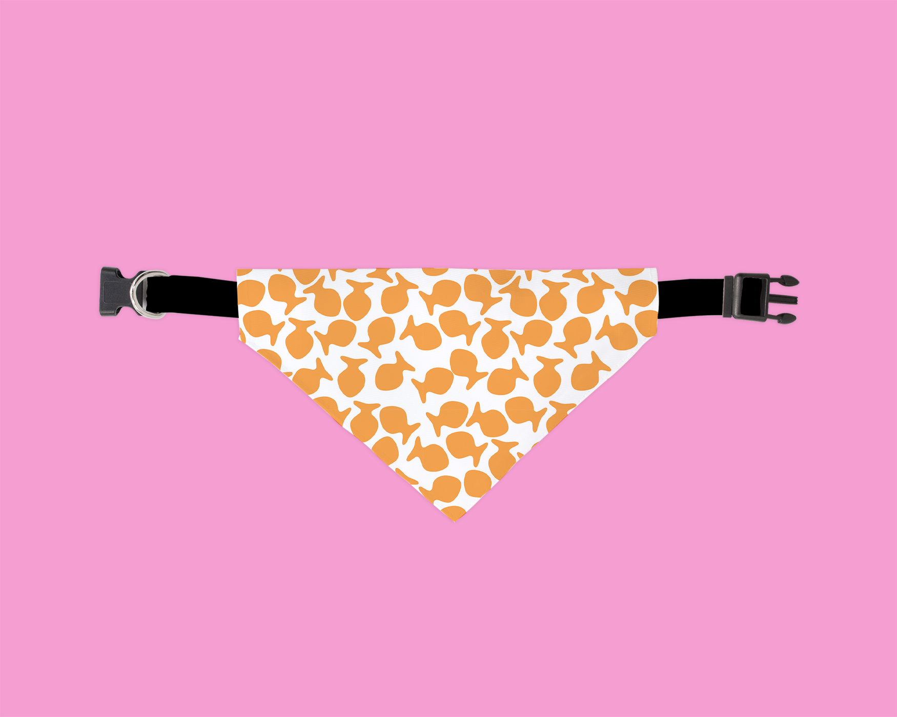 A stylish soFISHticated Dog Bandana made from ultra-soft polyester fabric, featuring unique patterns and a slip-on design for easy wear.