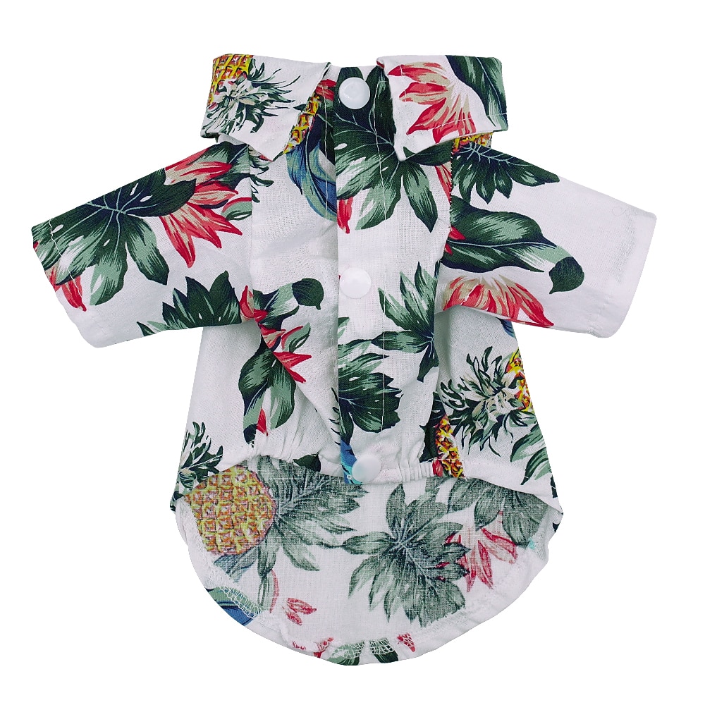 Small Hawaiian-style shirt for pets.