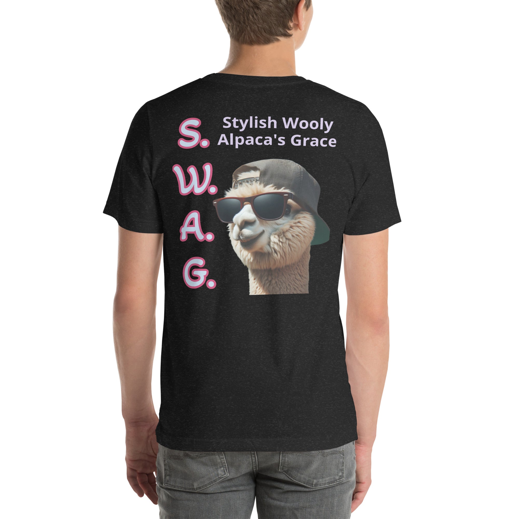T-shirt S.W.A.G. en coton doux, léger et élastique, disponible en plusieurs tailles.