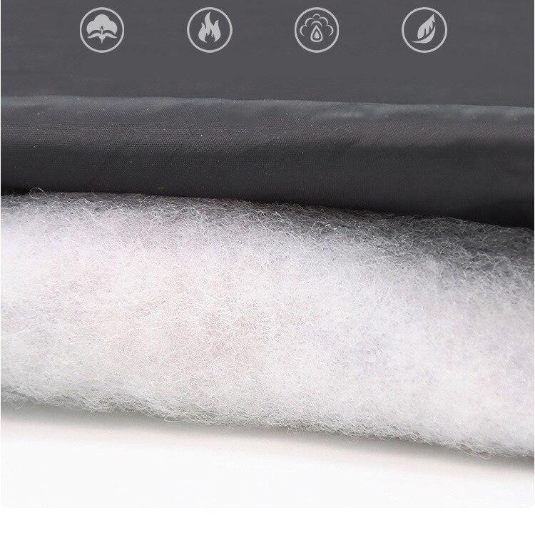 Thick waterproof dog coat with reflective strips and fur collar, suitable for large dogs like Golden Retrievers and Rottweilers.