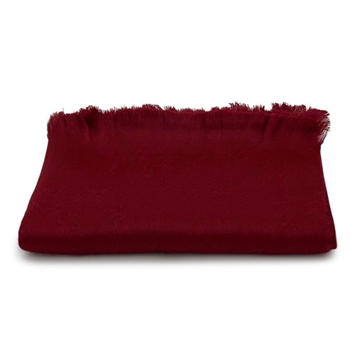 A luxurious Timeless Accent Alpaca Shawl in rich colors, showcasing its soft texture and elegant design.