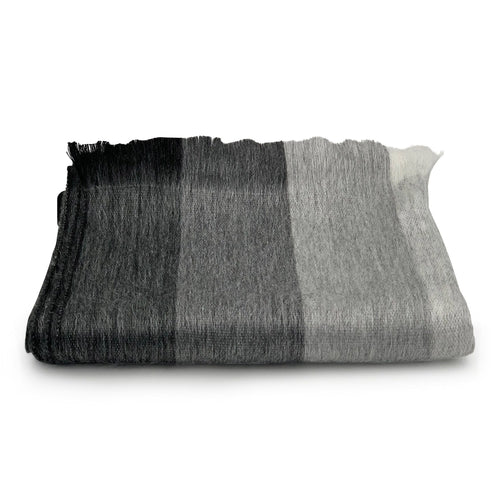 A luxurious Timeless Accent Alpaca Shawl in rich colors, showcasing its soft texture and elegant design.