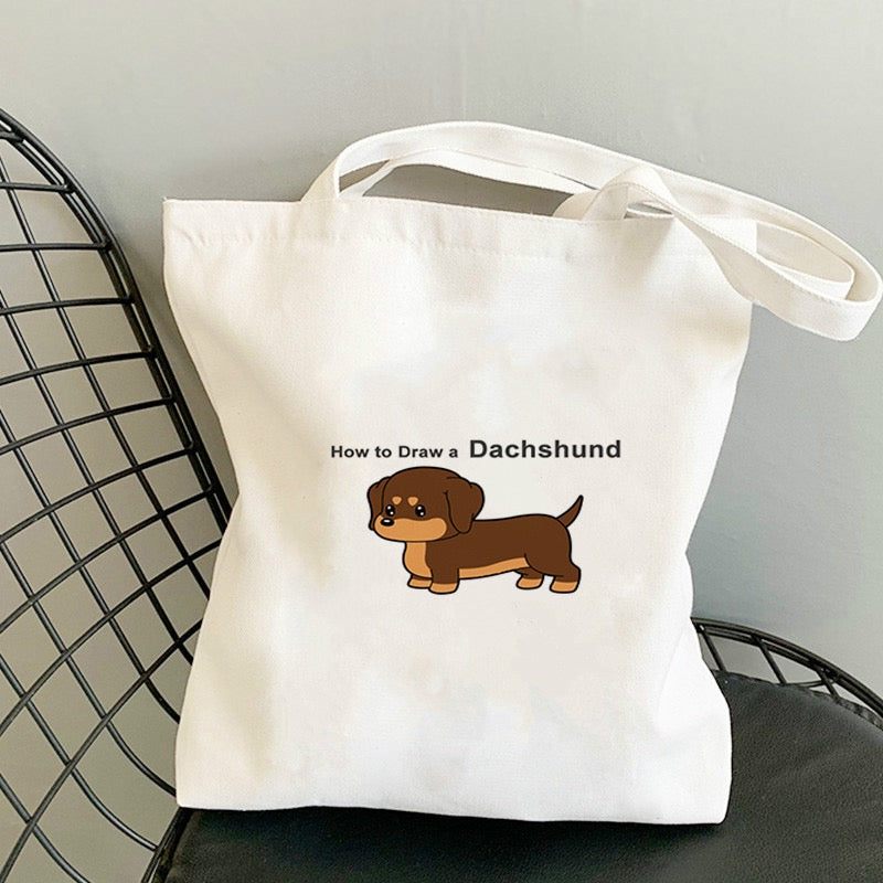 Durable Polyester Canvas Tote Bag - #16 featuring vibrant design by PAWSOME PETS NEW YORK, measuring 38*35 cm.
