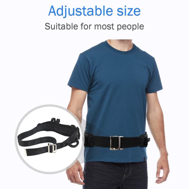 Aptoco Transfer Belt with six padded handles for secure patient transfers, adjustable design, and durable construction.