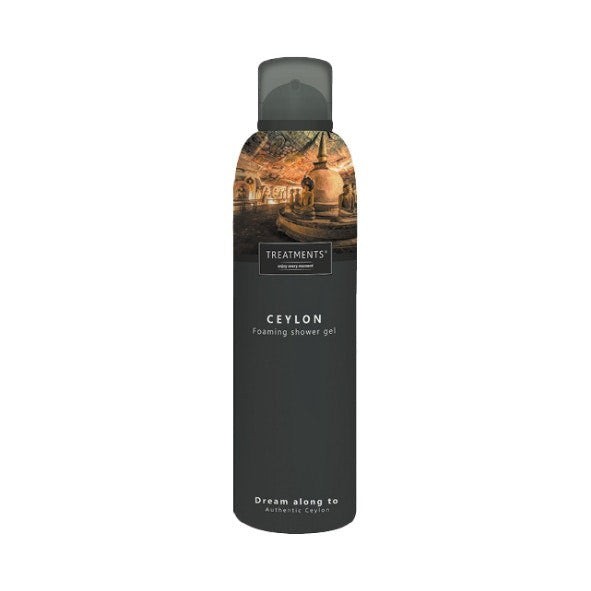 TC16 Foaming Shower Gel - Ceylon in a 200 ml bottle, showcasing its luxurious design and rich foam texture.