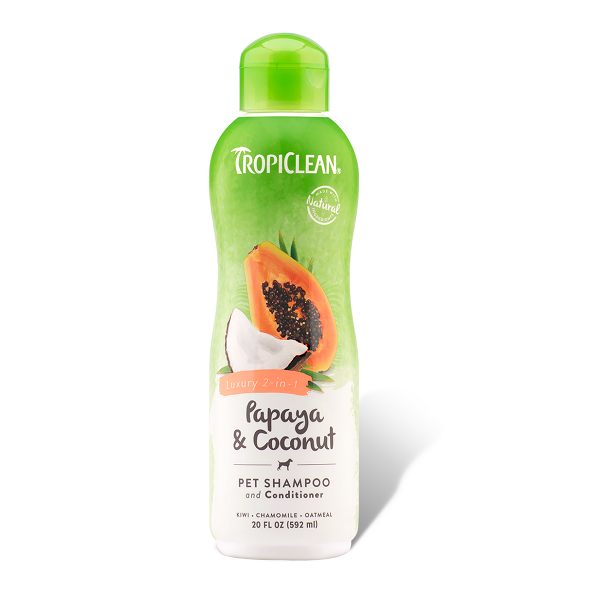 Main Tropiclean Luxury 2-in-1 Papaya & Coconut Pet Shampoo image