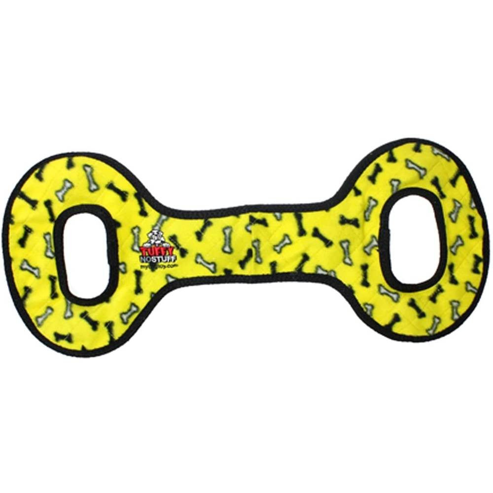 Tuffy No Stuff Ultimate Tug-O-War toy for medium to large dogs, featuring multiple layers and squeakers, designed for interactive play.
