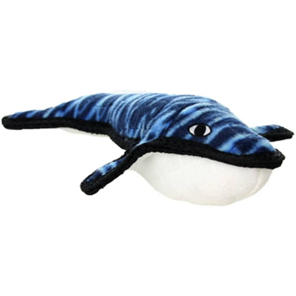Tuffy Ocean Creature Whale dog toy, featuring a durable design with multiple layers, perfect for large dogs, in a vibrant ocean-themed color.