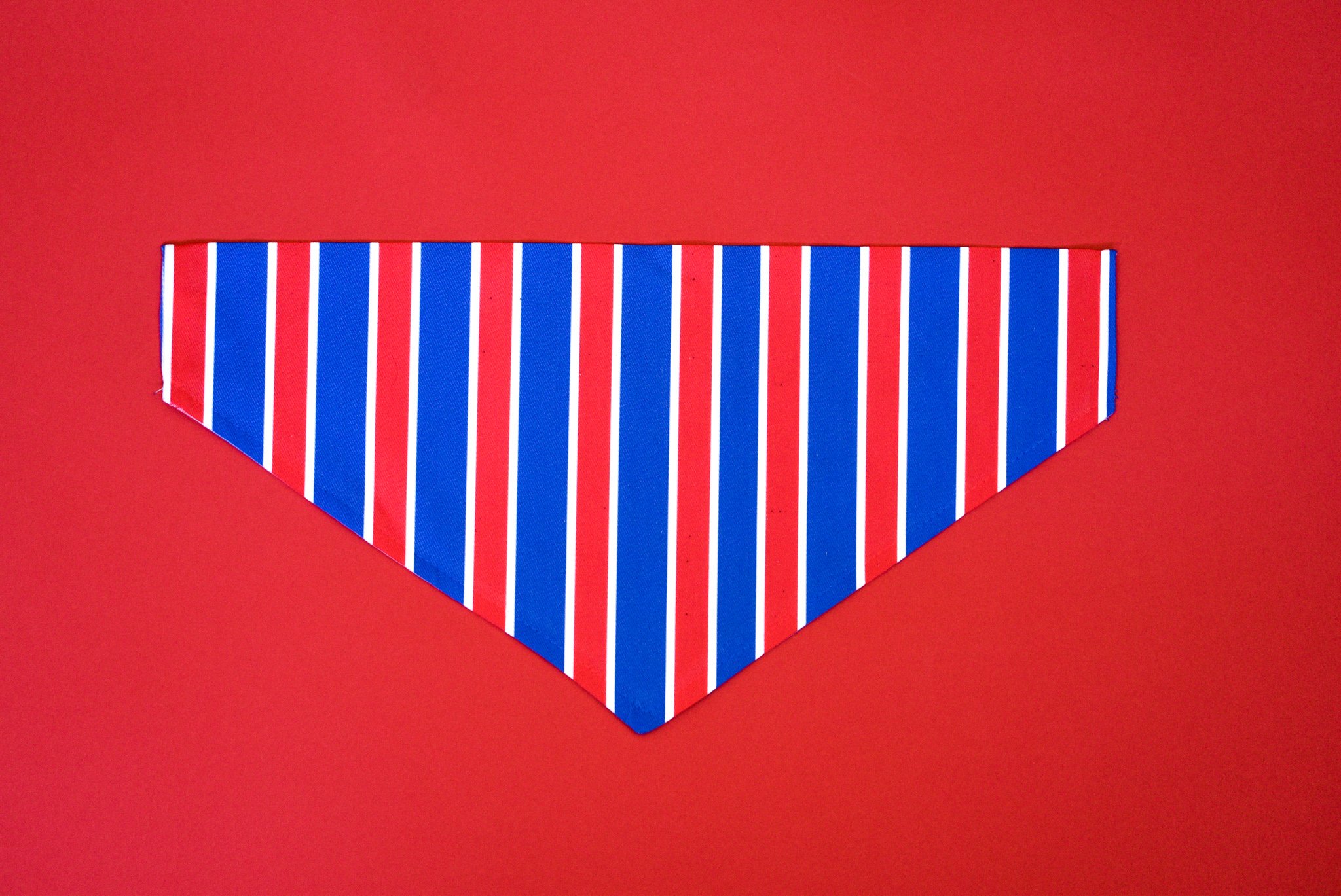 USA Stripes Bandana for dogs, featuring vibrant stripes and a slip-on design for easy wear.