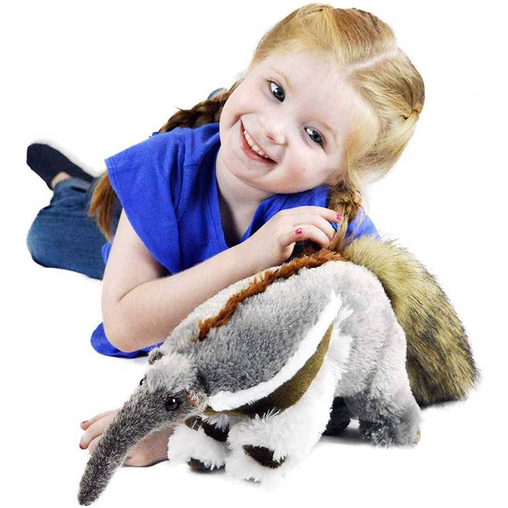 Viahart Tiger Tale Toys Arsenio the Anteater, a 20-inch plush stuffed animal with soft fabric and a cute design, perfect for cuddling.