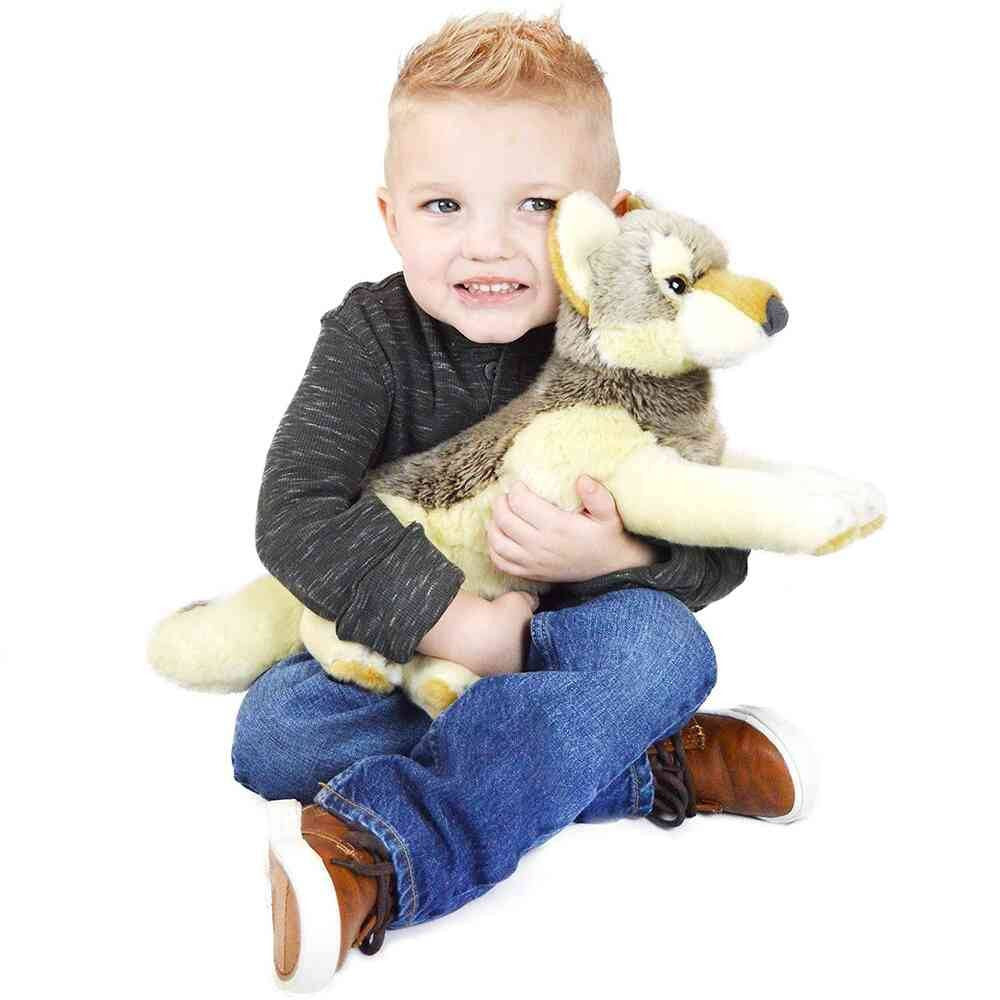 Viahart Wolcott The Wolf Plush Toy, soft and huggable, featuring a friendly expression and high-quality fabric.