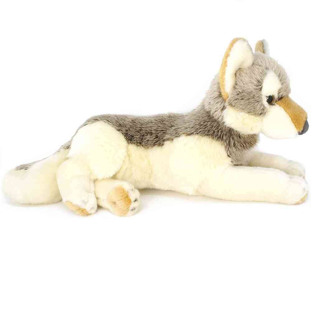 Viahart Wolcott The Wolf Plush Toy, soft and huggable, featuring a friendly expression and high-quality fabric.