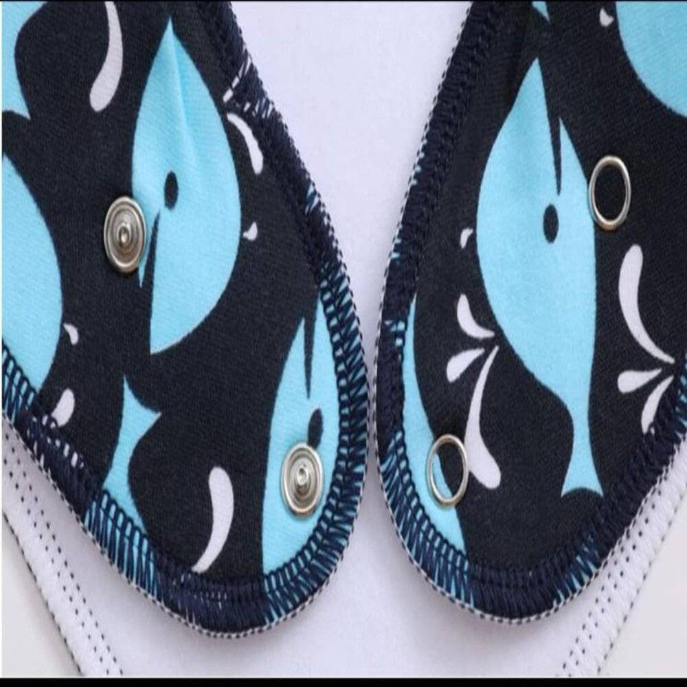 Wiggles Colourful Cotton Triangle Dog Bandana featuring a playful fox design, suitable for small to large dogs, made from soft and breathable cotton.