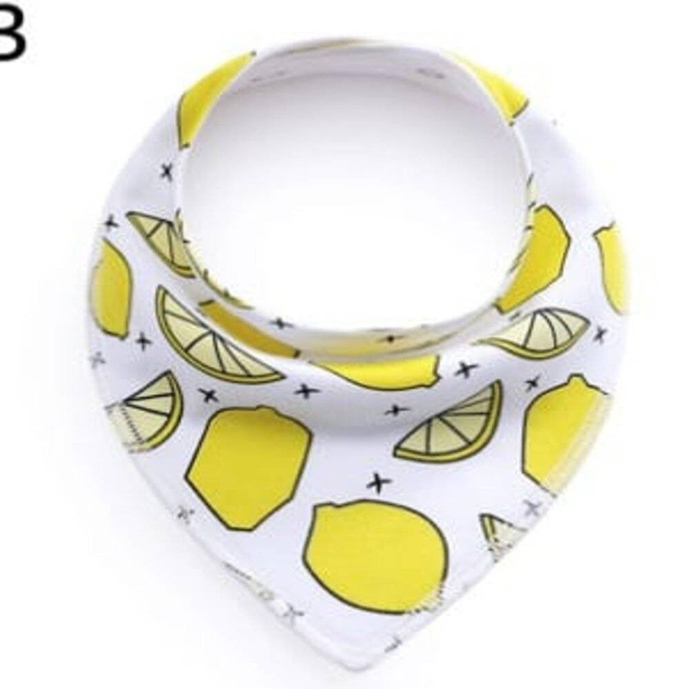 Wiggles Colourful Cotton Triangle Dog Bandana in Lemon, featuring a vibrant yellow color and a stylish triangle design, perfect for dogs of all sizes.