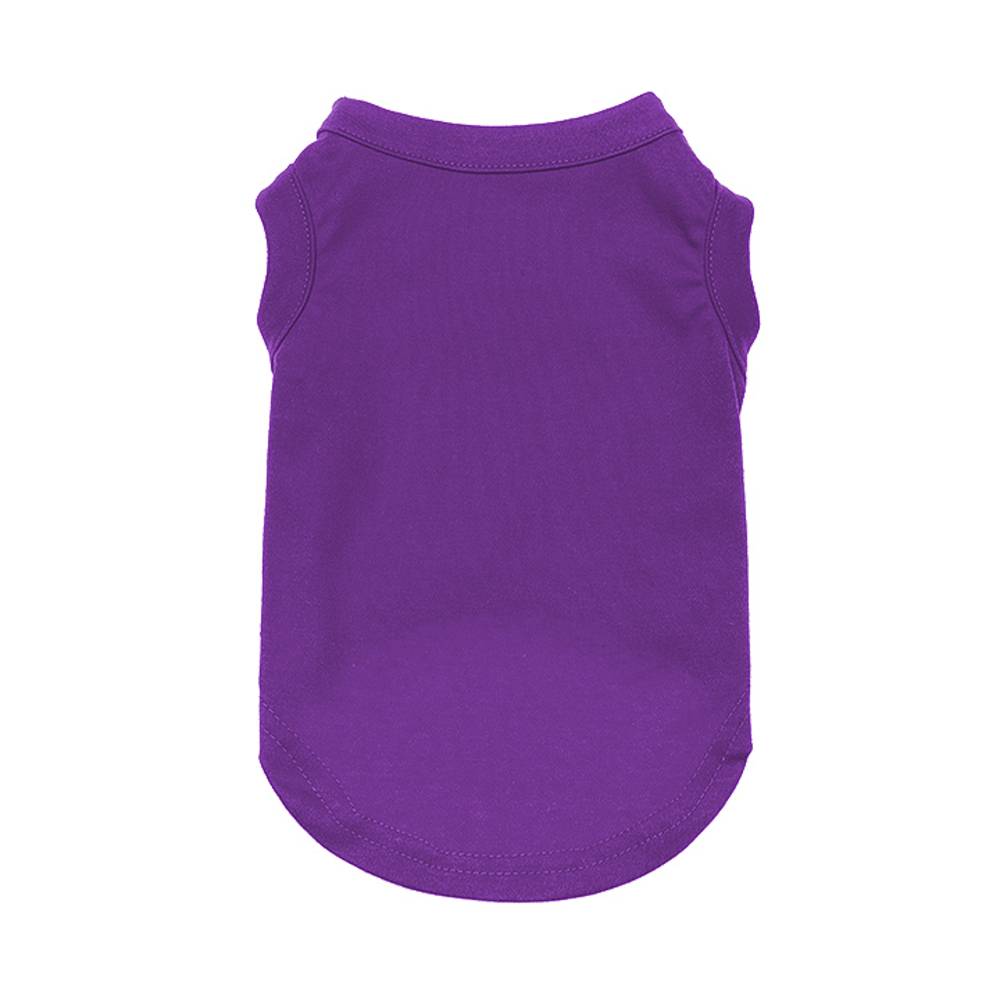 Wiggles Plain Pet Summer Clothes Cotton Blank Dog T Shirt in various colors, showcasing its soft fabric and stylish design.