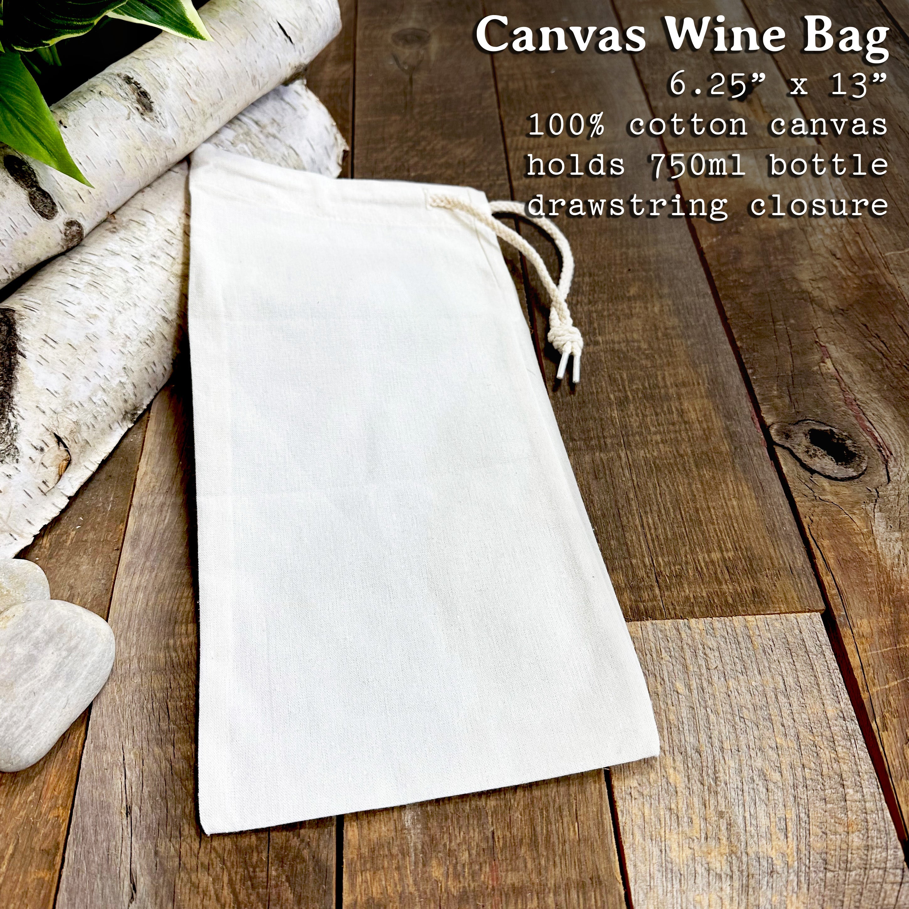 Poinsettia Bells Canvas Wine Bag featuring a festive floral design, perfect for carrying wine bottles.