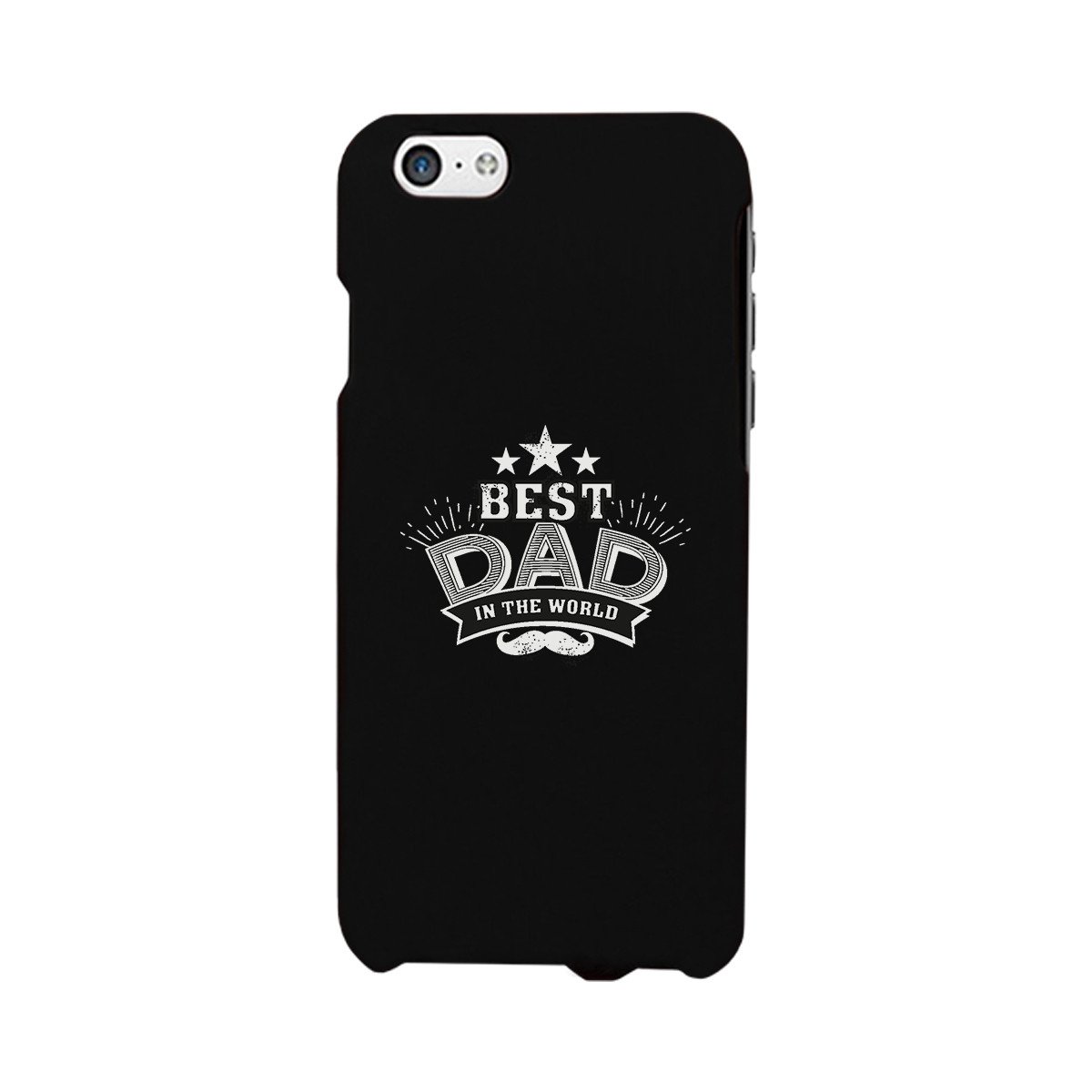 Best Dad In The World Black Phone Case featuring a stylish design with a rubberized grip for protection and durability.