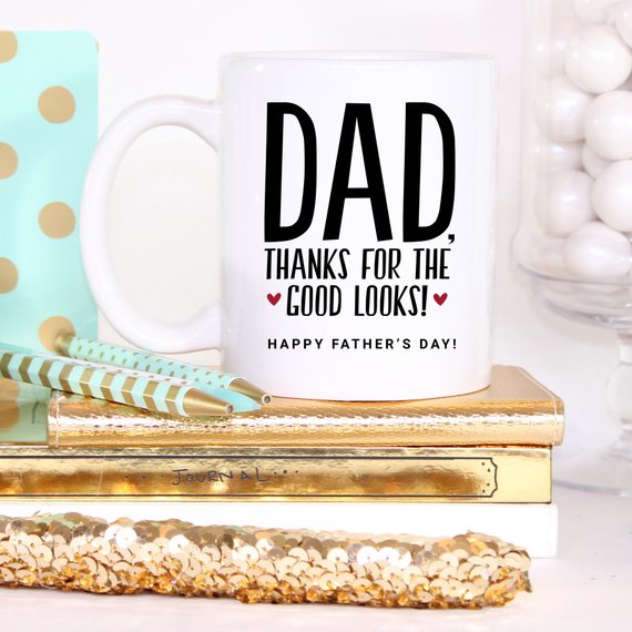 A high-quality white ceramic mug featuring a funny design, perfect for Father's Day gifts for men, showcasing vibrant colors and durable print.