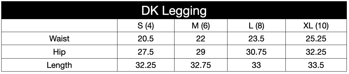 HauteD DK Legging in vibrant colors showcasing multi-panel design for enhanced movement.