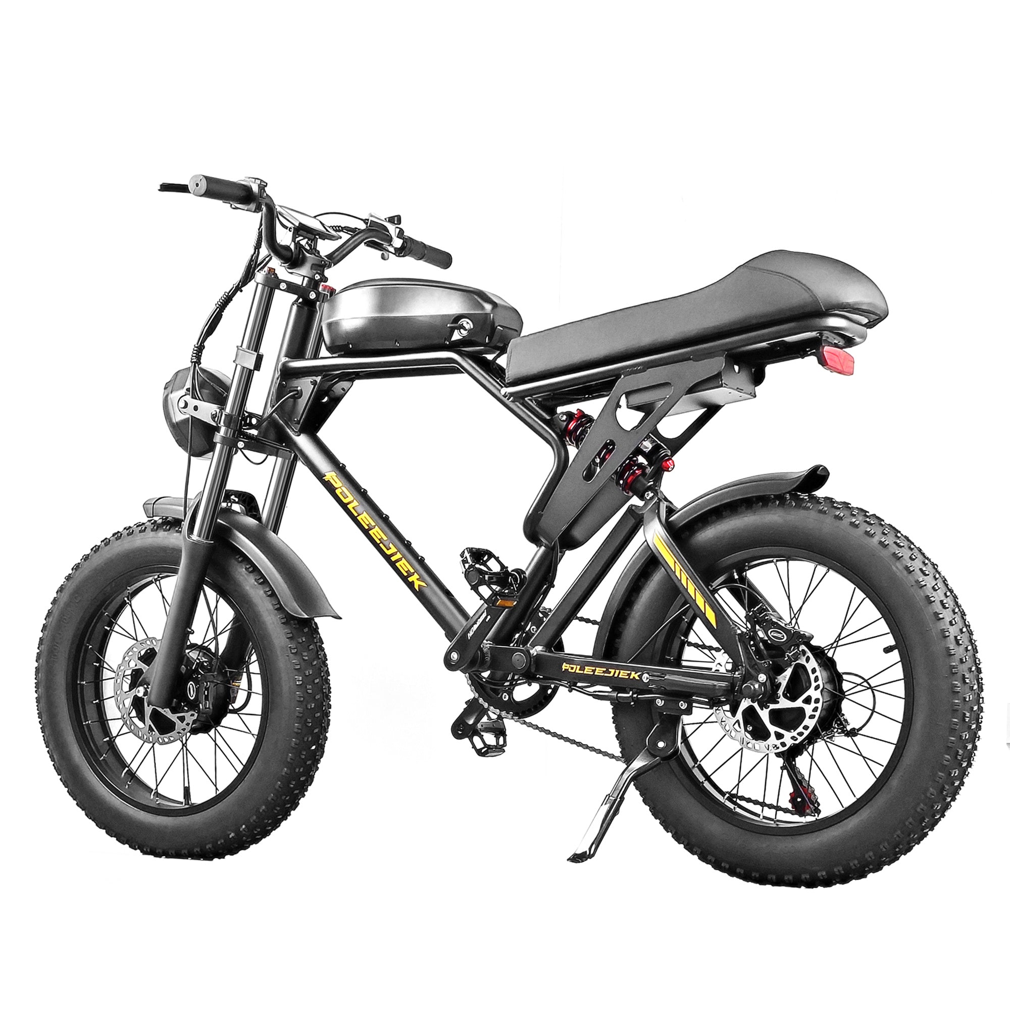 BLJ-F4 RetroCruze™ 20-inch fat tire urban electric bike showcasing its stylish design and robust features.