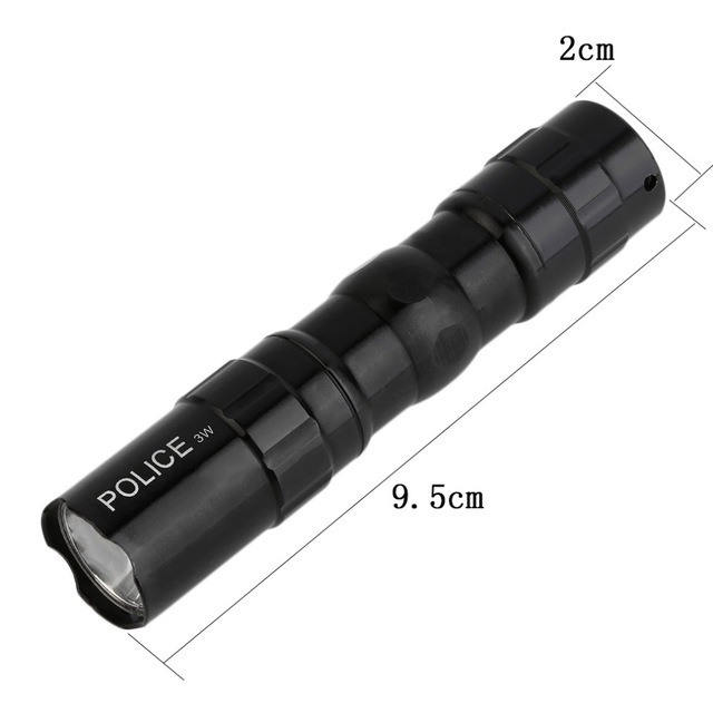 Cycling LED Waterproof Torch mounted on a bike handlebar, showcasing its bright light and durable aluminum alloy design.